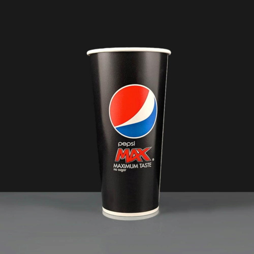 22oz Pepsi Max Cold Drink Paper Cup