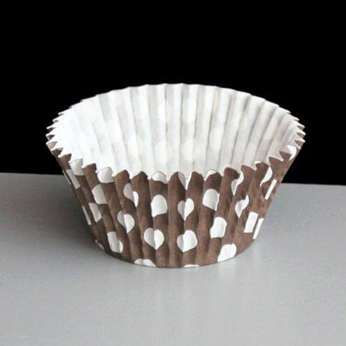 Brown Polka Dot Cupcake Cases Pack of 180