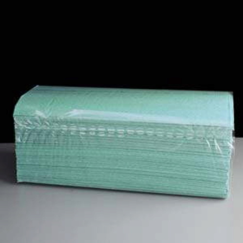 Single Ply Green Paper Hand Towels - C-Fold - 250 x 220mm