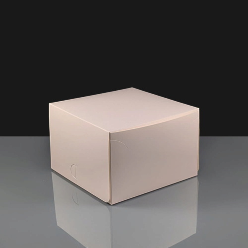 Folding Cake Boxes - Plain 6 x 6 x 4