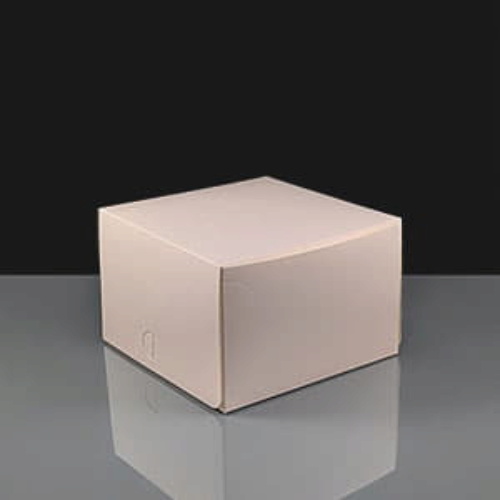 Folding Cake Boxes - Plain 6 x 6 x 4