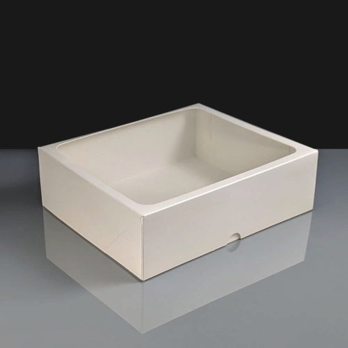 White Cookie Box With Window - 250 x 195 x 70mm