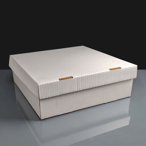 Shallow Heavy Duty Folding Cake Box 12x12x3