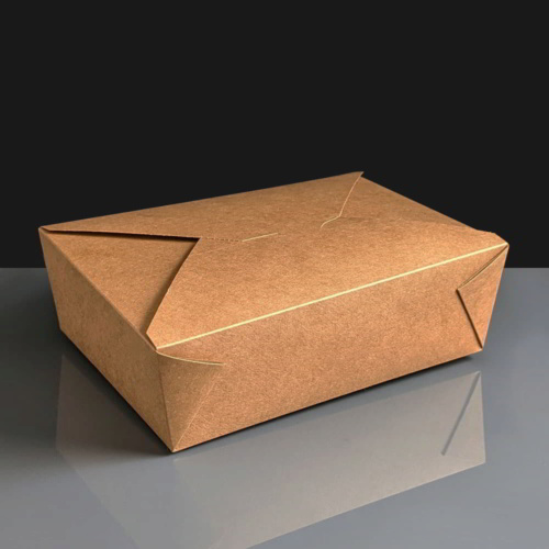 69oz Premium Leak-Proof Food Carton No.3 Brown