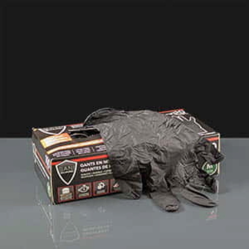 Black Gloves Powder Free Nitrile - Medium 