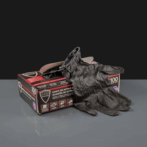 Black Gloves Powder Free Nitrile - Extra Large