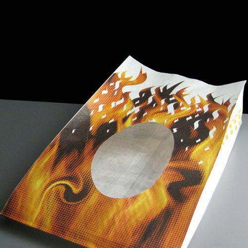 Paper Bag for Hot Chicken with Film Window