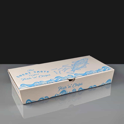 Large Printed Great Taste Fish and Chips Boxes