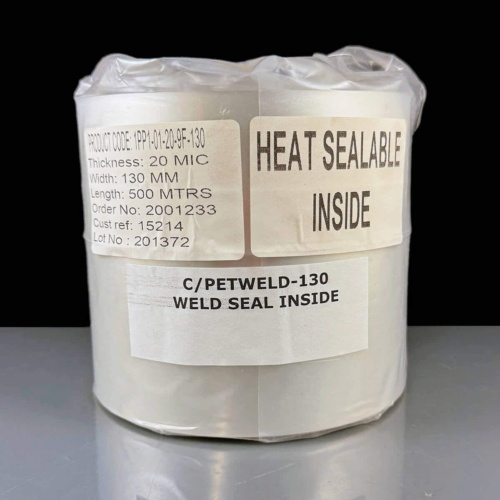 CPET Lidding Film WELD Finish 130mm x 500m