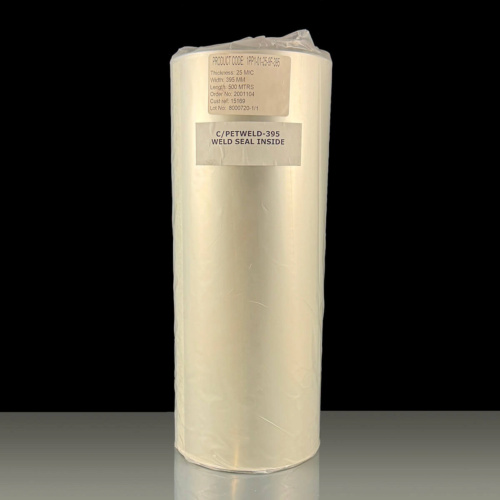 CPET Lidding Film Weld Finish 395mm x 500m