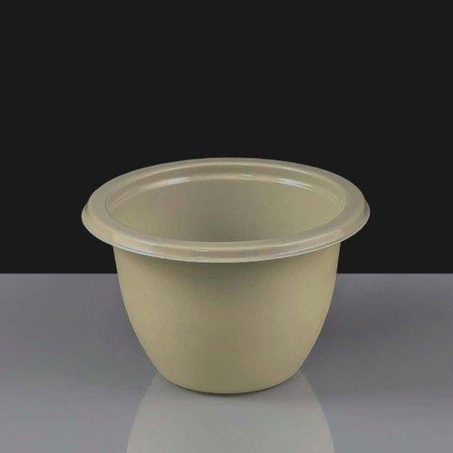 Faerch CPET 095-1L Evolve 200ml Dual Ovenable Round Pudding Bowl