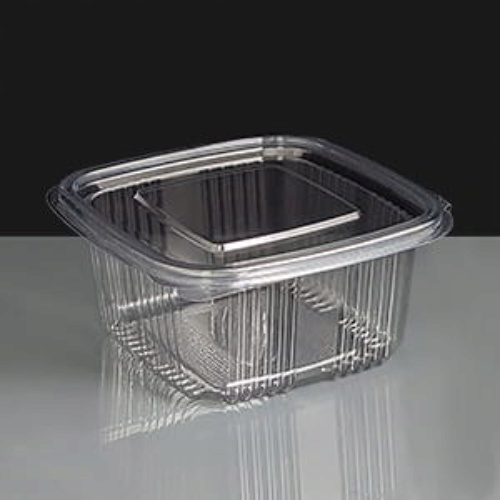500cc Square Hinged Salad Container
