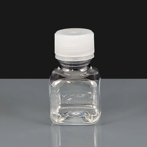 50ml Square rPET Plastic Bottle with Tamper Evident Cap