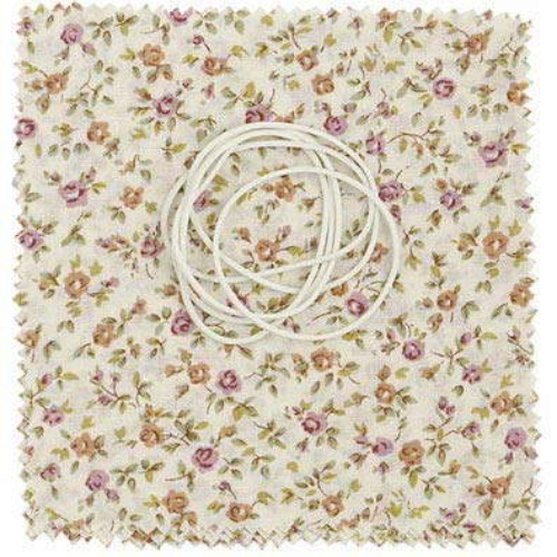 Tala Set of 6 Fabric Jar Covers Cream/ Flowers