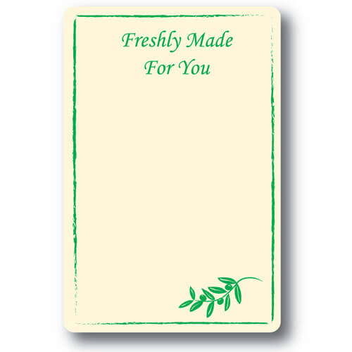 Freshly Made For You Rectangular Labels 60x90mm Pack of 1000