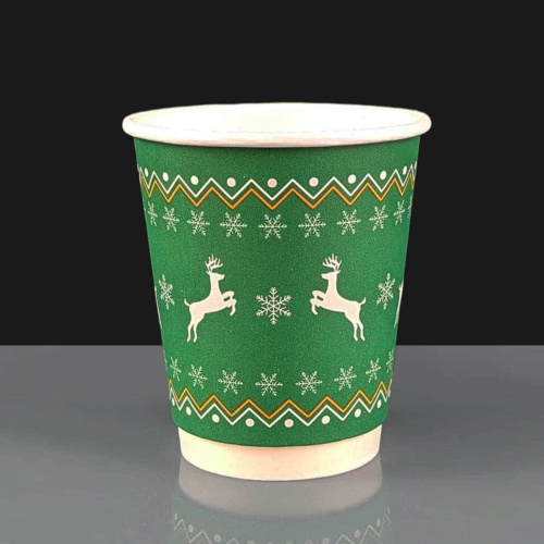8oz Green Christmas Jumper Cup