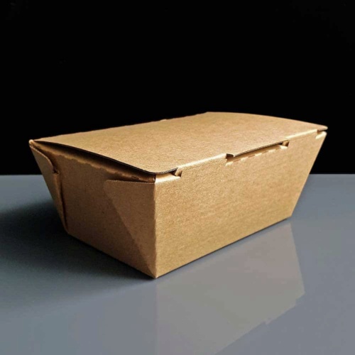 Small Microflute Hinged Hot Box - 26oz 