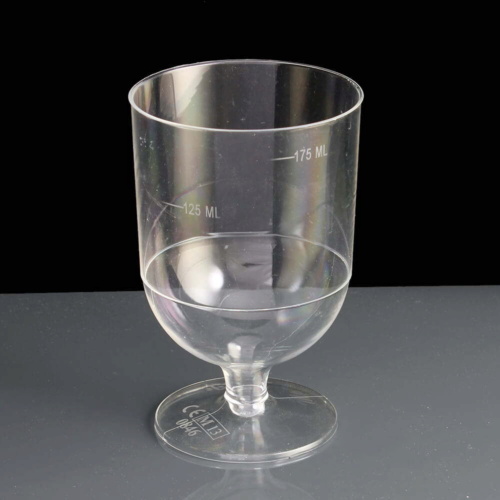 Disposable CE 125 & 175ml Plastic Wine Glasses