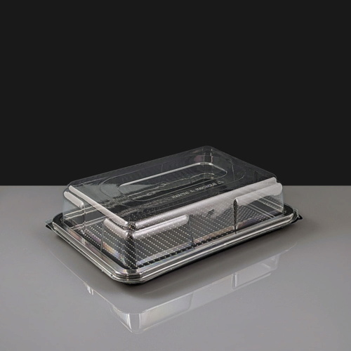 Mini Prestige Black Sandwich Platter Base & Lid