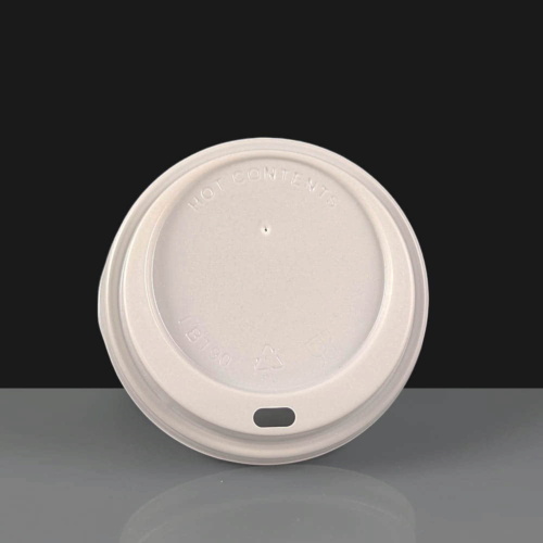 White Domed Sip-thru Lid To Fit 12oz & 16oz Paper Coffee Cups