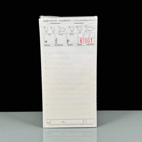 Restaurant WaitRpad Food Order Pad - 1 Part White - 50 Sheet Per Pad