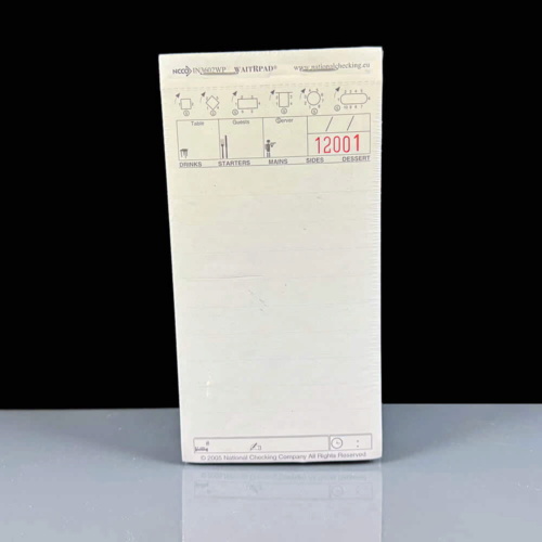 Restaurant WaitRpad Food Order Pad - 2 Part White - 50 Sheet Per Pad