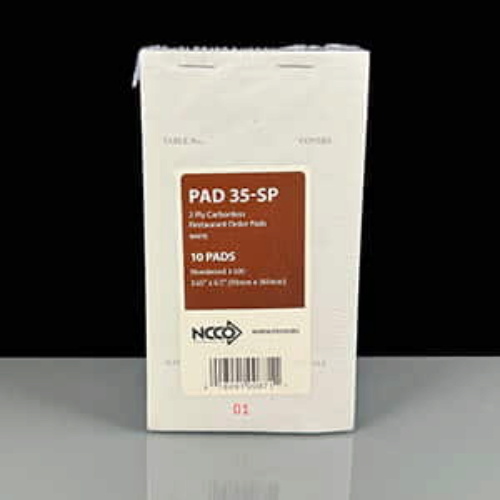 2ply Carbonless Restaurant Food Order Pad - 3.75 x 6.5