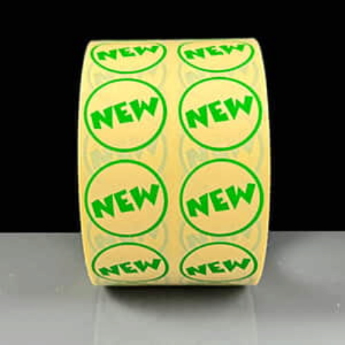 Cream & Green NEW Labels Pack of 2000