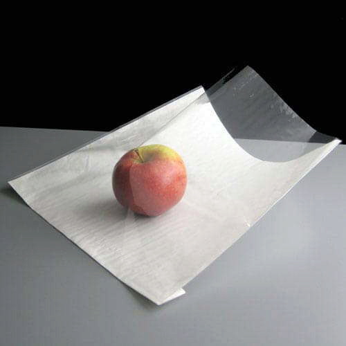 250x250mm White Clear Fronted Paper Bags