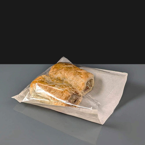 175 x 175mm White Film Fronted Paper Bags