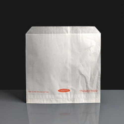 215 x 215mm Grease Resistant White Paper Bags