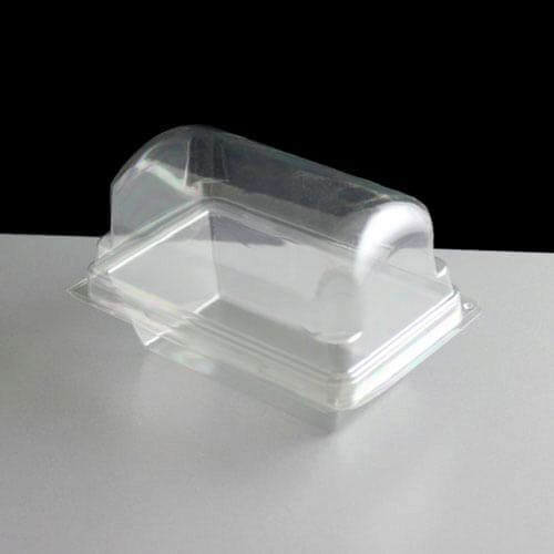 Plastic Hinged Mini Loaf Container