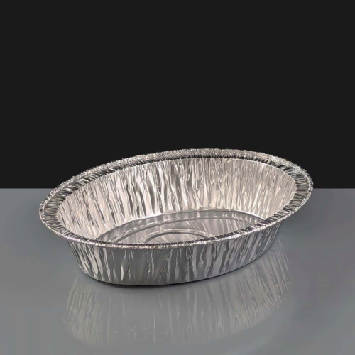 Large Oval Deep Foil Steak & Kidney' Pie Dish - Rolled Edge