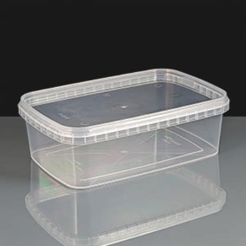 1000ml Rectangular Tamperproof Container and Lids (252)