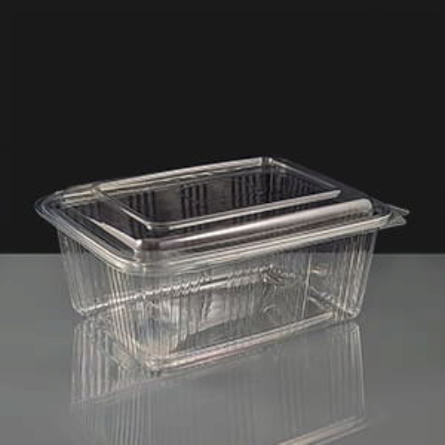 Diamond 2000cc Clear Hinged Salad Container