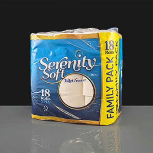 Serenity 3 Ply Extra Soft White Toilet Tissue