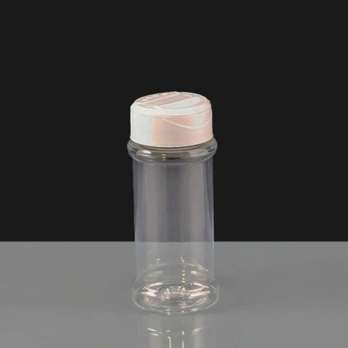 100ml Round Plastic Spice Jar & Lid