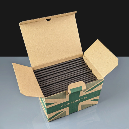 Black Paper Straw 140mm x 6mm