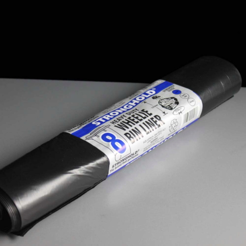 Stronghold Extra Large Wheelie Bin Liners - Black Bin Bags