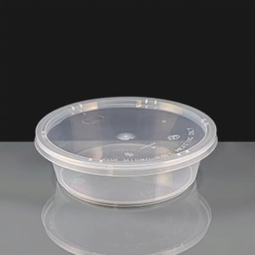 T1100 Clear Round Plastic Container and Lid
