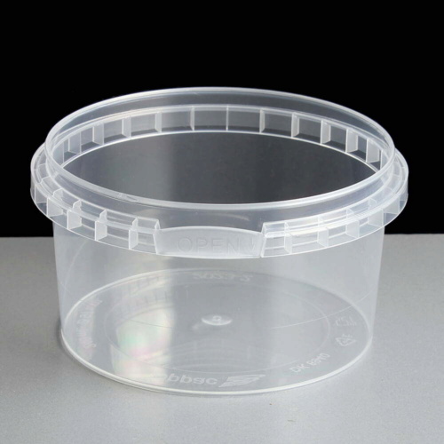 240ml Clear Round 97mm Diameter Tamperproof Container and Lid