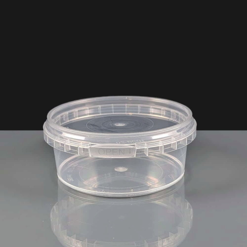 180ml Clear Round 97mm Diameter Tamperproof Container