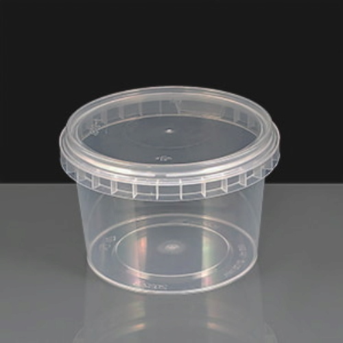 365ml Clear Round 105mm Diameter Tamperproof Container
