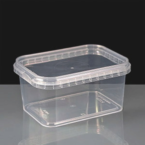 480ml Rectangular Clear Tamperproof Container and Lid