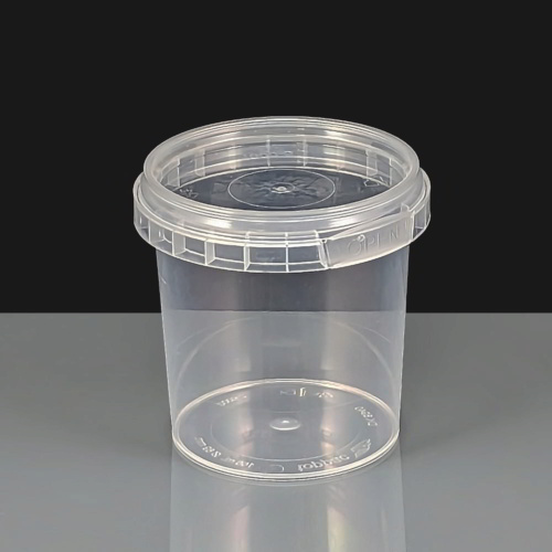 155ml Clear Round 69mm Diameter Tamperproof Container