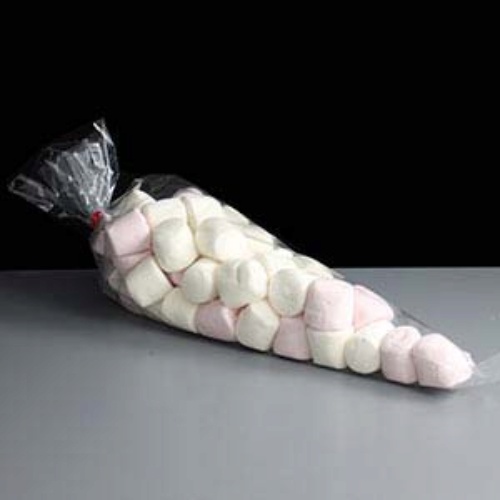 Plastic Cone Shaped Clear Sweet Bags  250x460mm