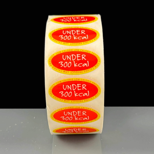 Under 300 kcal Low Calorie Product Labels Pack of 2000