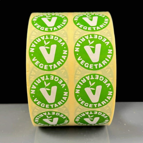 Vegetarian Labels Pack of 2000