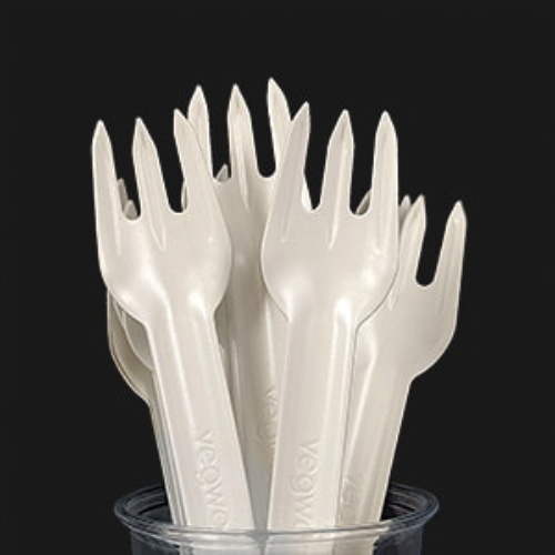 Vegware White Paper Fork