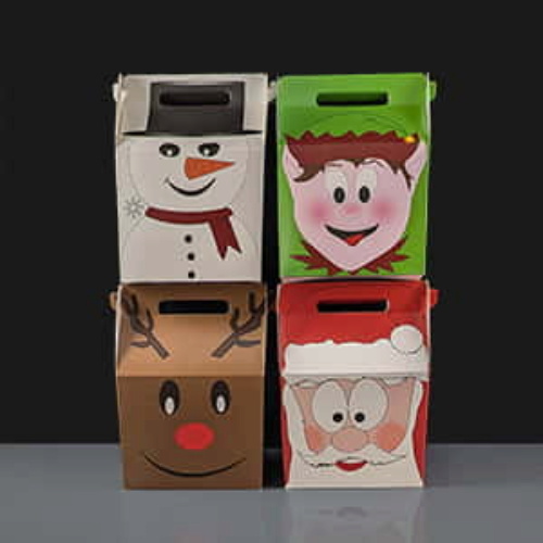 Kids Party Boxes - Christmas themed: Pack of 12